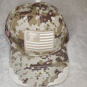Norfolk Tides (AAA) Minor League Flag/Camo Promo Adjustable Hat